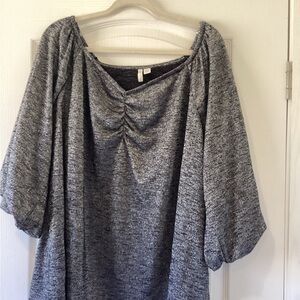 Cato Charcoal Knit Top size 26/28W EUC